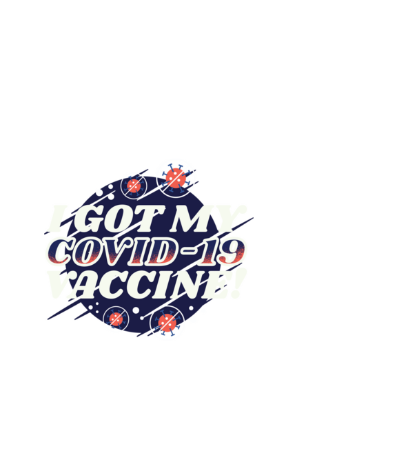 I got my Vaccine model alb pe tricou