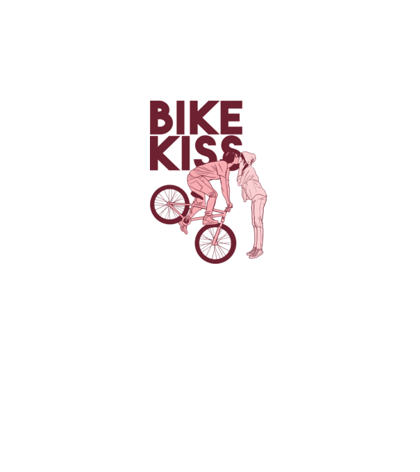 Pupici cu bicicletă model alb pe tricou