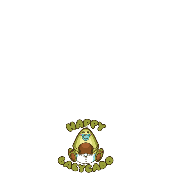 Avocado bebe model negru pe tricou