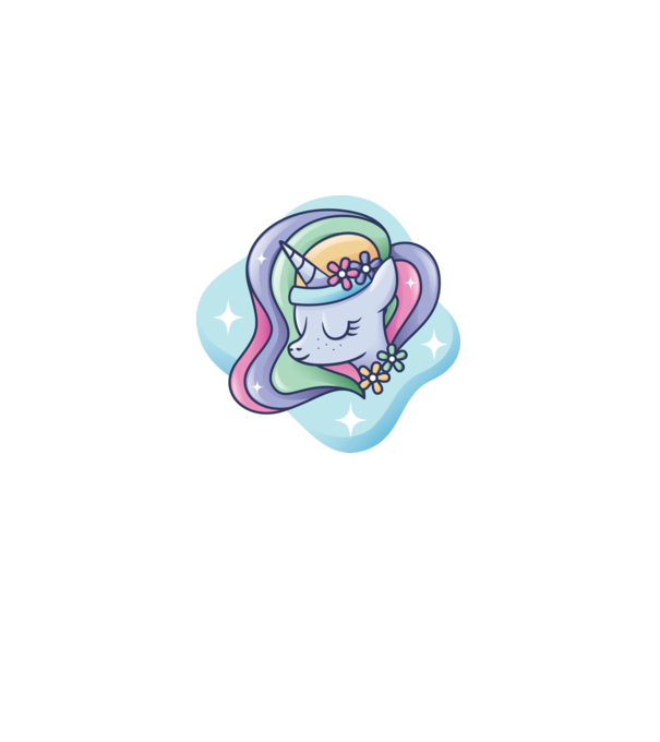 Cap de unicorn model mov pe tricou