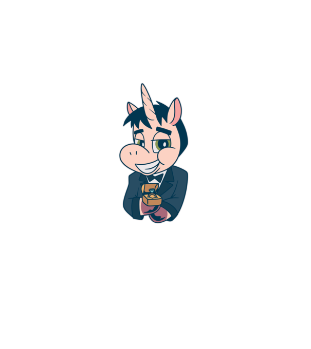 Mire unicorn model albastru deschis pe tricou