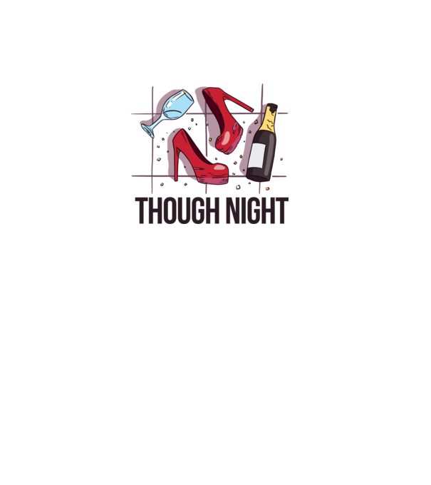 Though Night - seară grea model roz deschis pe tricou