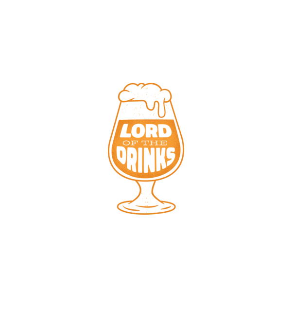 Lord of the Drinks Bere model negru pe tricou