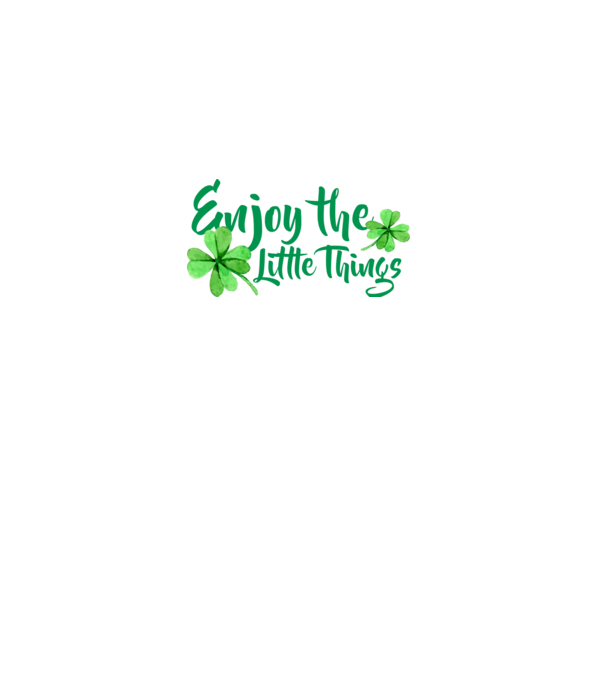 Enjoy the little things model negru pe tricou
