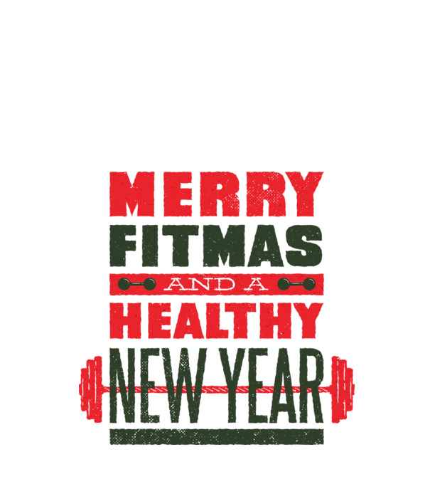 Merry Fitmas and a Healthy New Year tricou amuzant antrenament model alb pe tricou