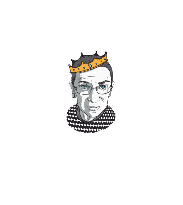 Ruth Bader Ginsburg model gri pe tricou