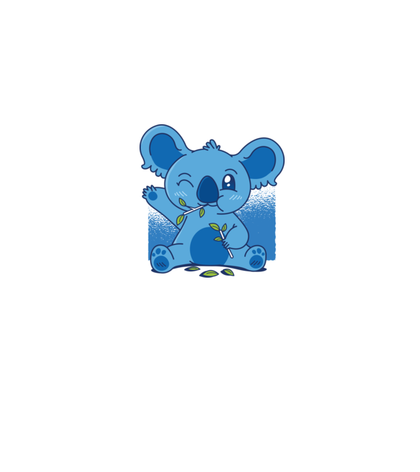 Koala drăguț model gri pe tricou