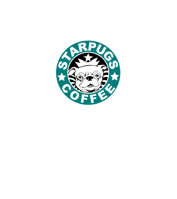 Starpugs Coffee model gri pe tricou
