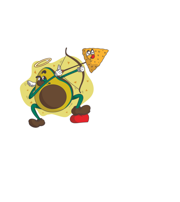 Dragoste de Avocado model alb pe tricou
