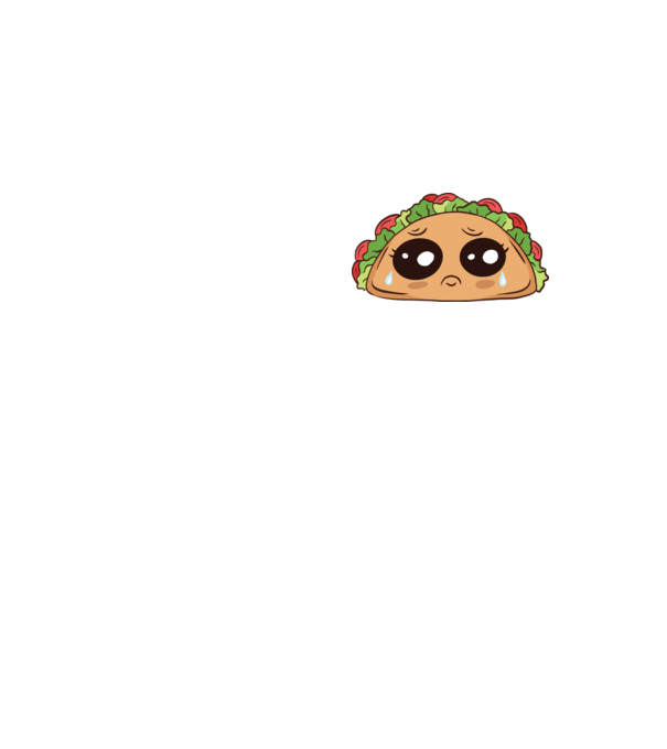 Taco trist model galben neon pe tricou