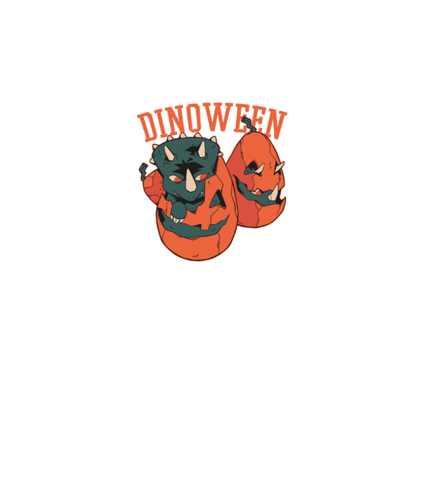 Dinoween model negru pe tricou