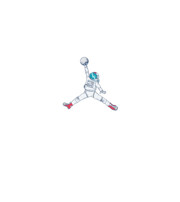 Air Astronaut tricou astronaut model roșu pe tricou