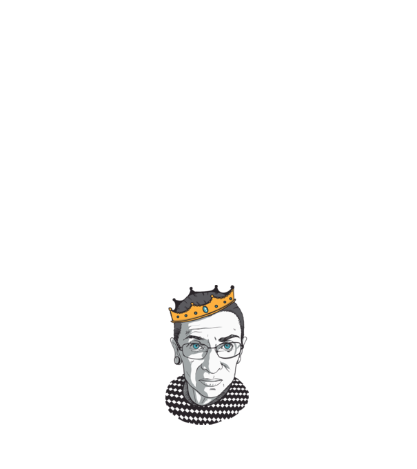 Ruth Bader Ginsburg model negru pe tricou