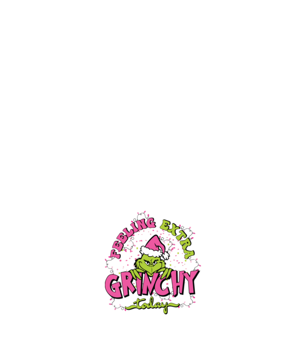 Feeling extra Grinchy today model albastru închis pe tricou
