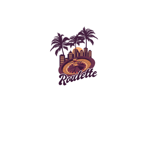 Casino Roulette model negru pe tricou