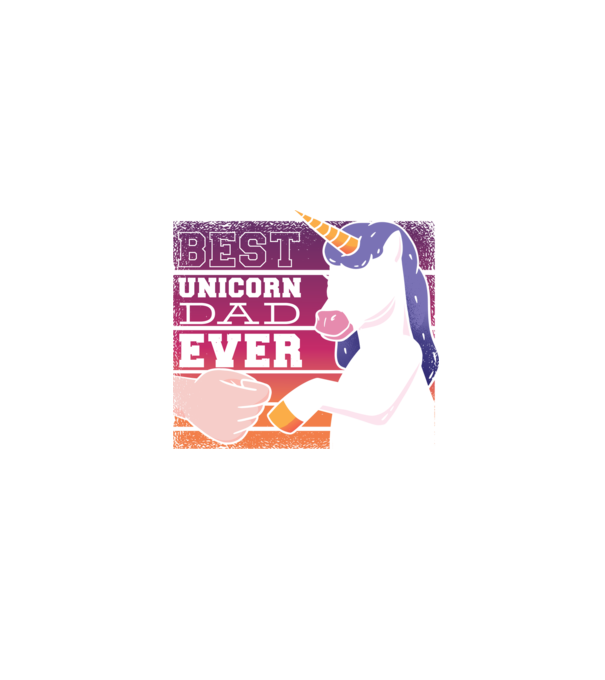 Cel mai bun Tată Unicorn model negru pe tricou