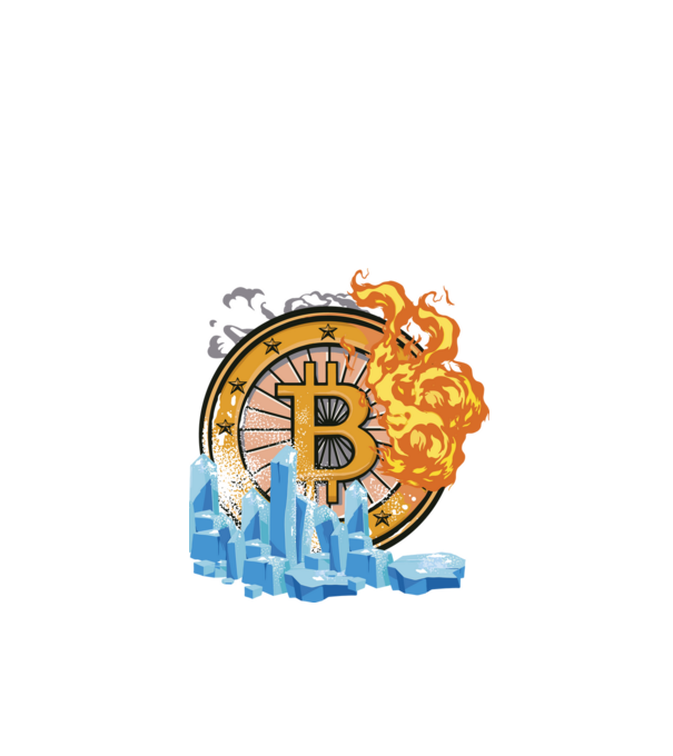 Logo Bitcoin model negru pe tricou