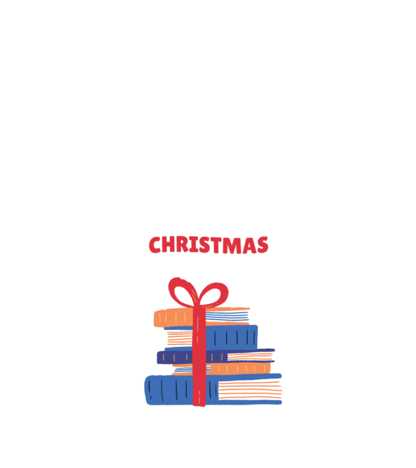 All I want for Christmas is Books tricou cu cărți model negru pe tricou