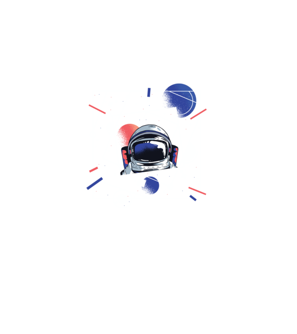 Astronaut univers abstract model negru pe tricou