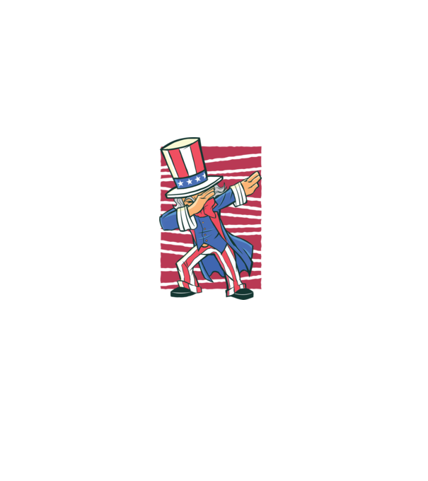 Uncle Sam DAB model alb pe tricou