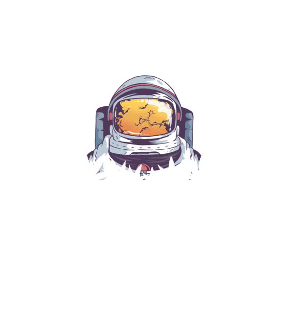 Astronaut Smoker model negru pe tricou