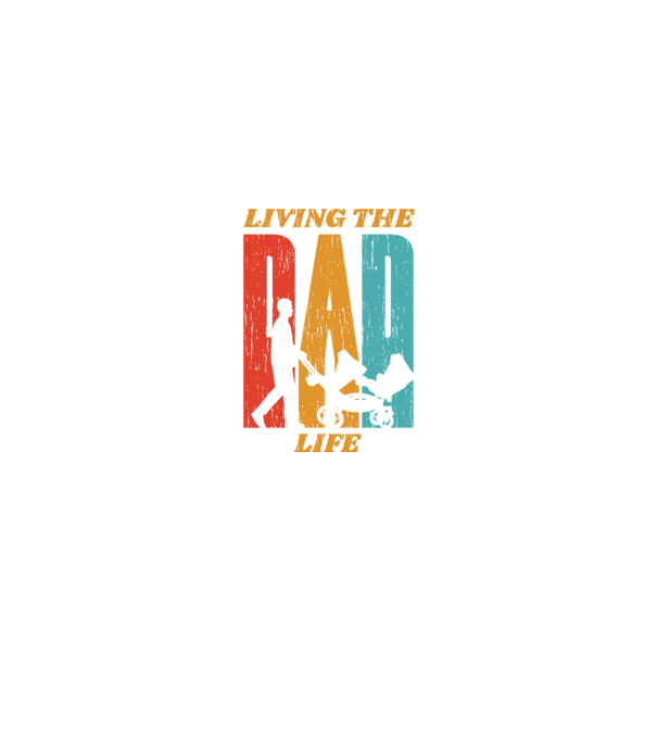 Dad Life pentru tata model negru pe tricou