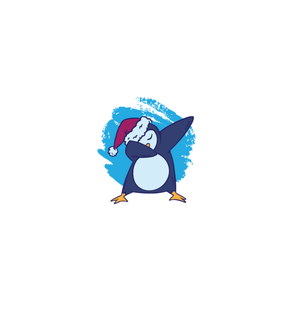 Pinguin DAB model alb pe tricou