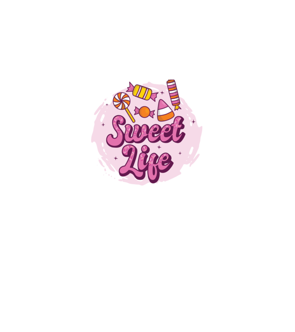 Sweet Life - Viață dulce model negru pe tricou