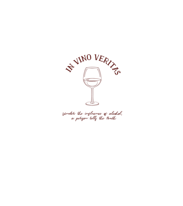 In Vino Veritas - Adevărul este în vin model gri pe tricou