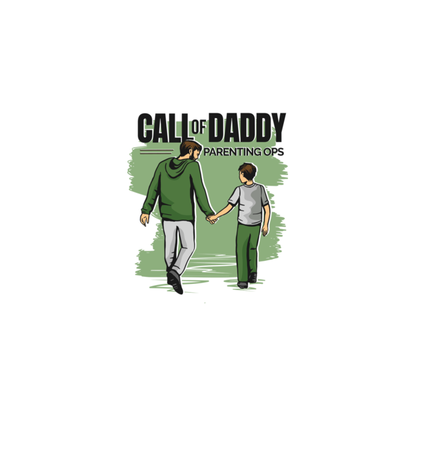 Call of Daddy - Pentru tata model gri pe tricou