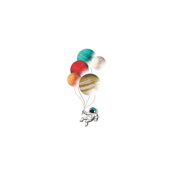 Astronaut Balloons baloane astronaut model negru pe tricou