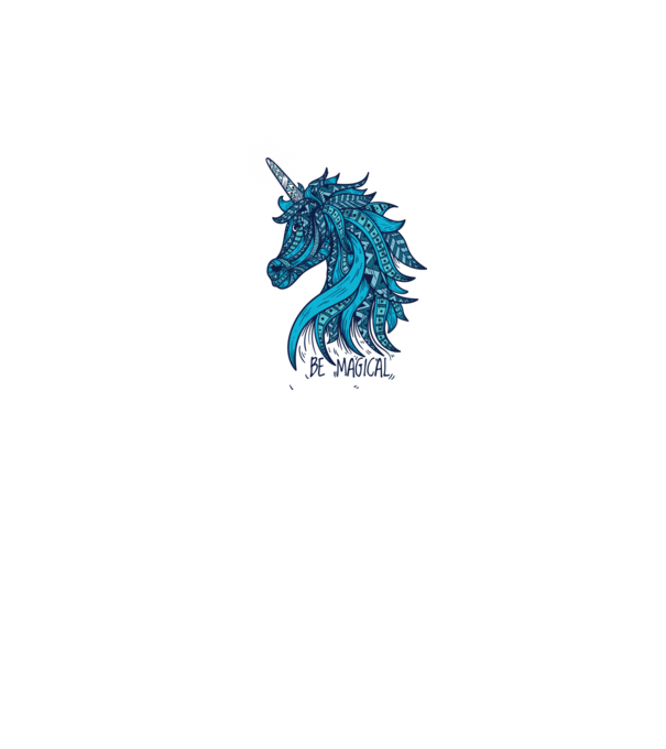Unicorn magic model alb pe tricou