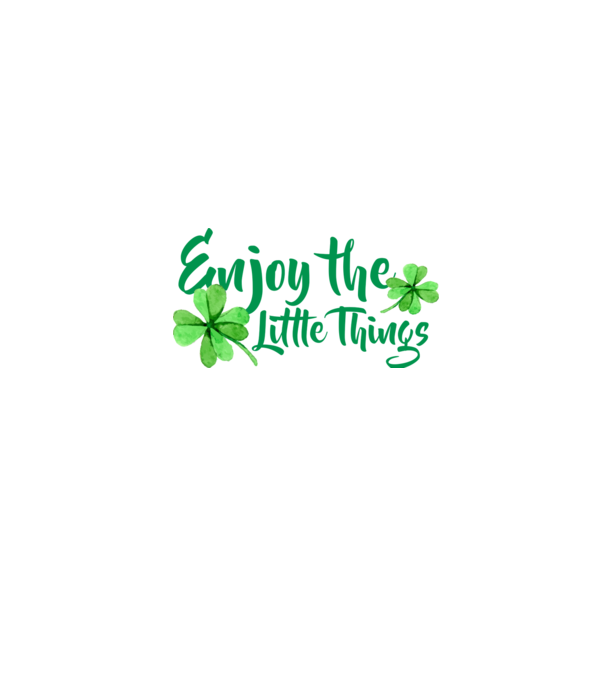 Enjoy the little things model negru pe tricou