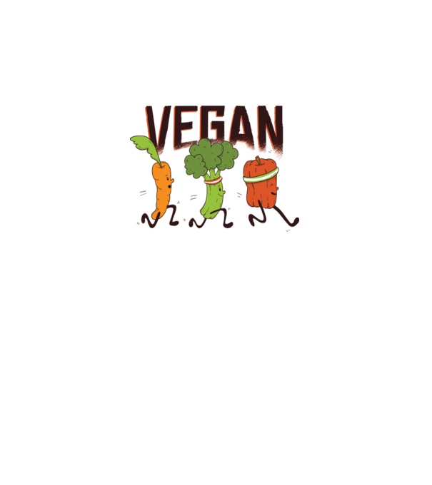 Legume vegan model alb pe tricou