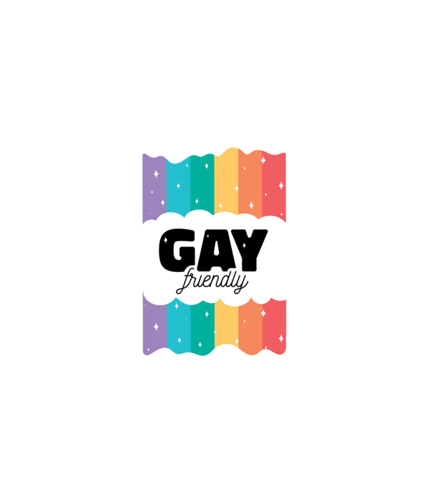 Gay friendly model albastru închis pe tricou