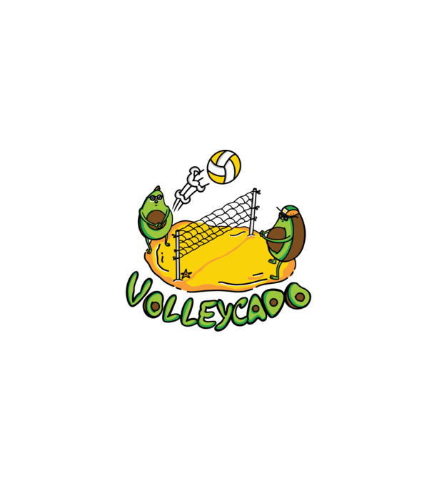 Avocado Volei model turcoaz pe tricou