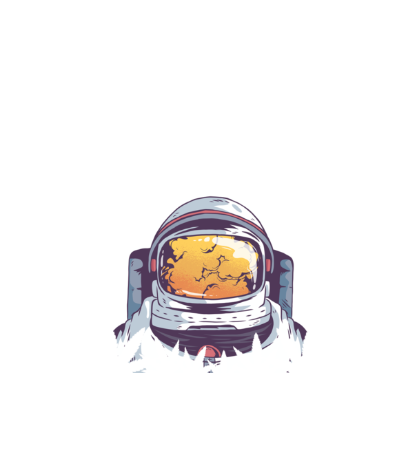 Astronaut Smoker model negru pe tricou