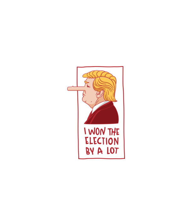 Pinocchio Trump model alb pe tricou