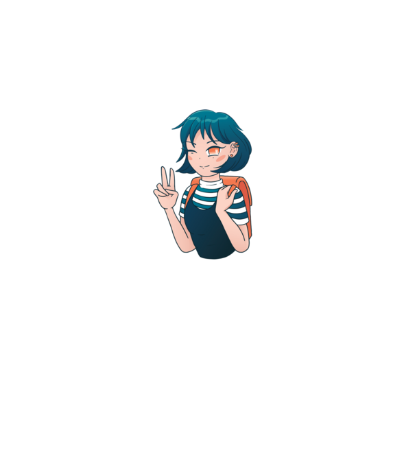 Anime fată model alb pe tricou