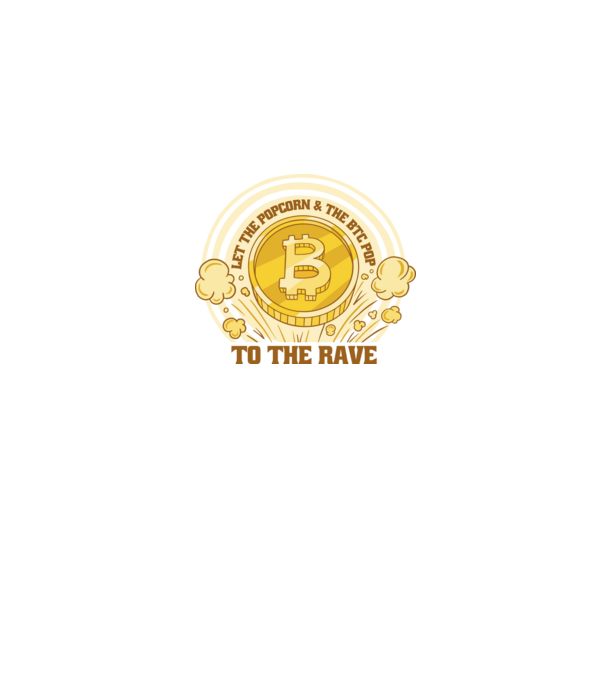 Bitcoin to the Rave model negru pe tricou