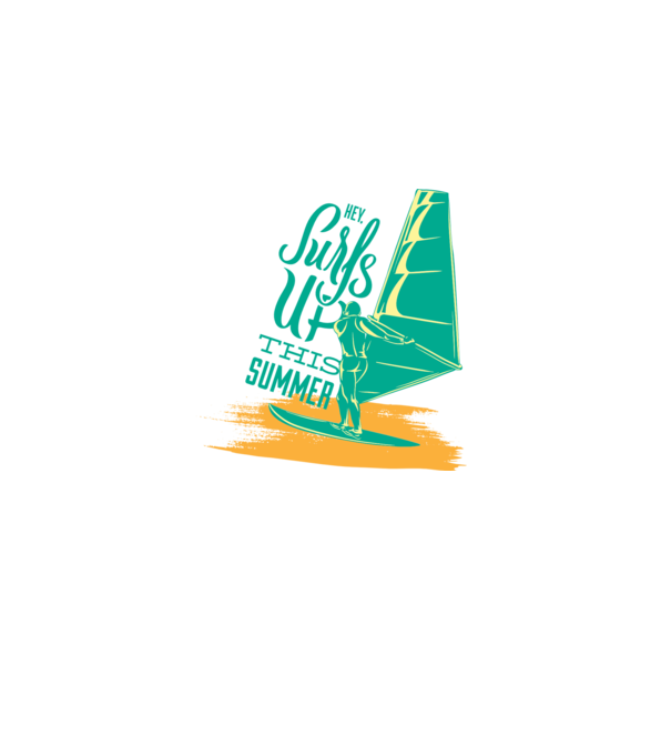 Surfs up this summer model albastru închis pe tricou
