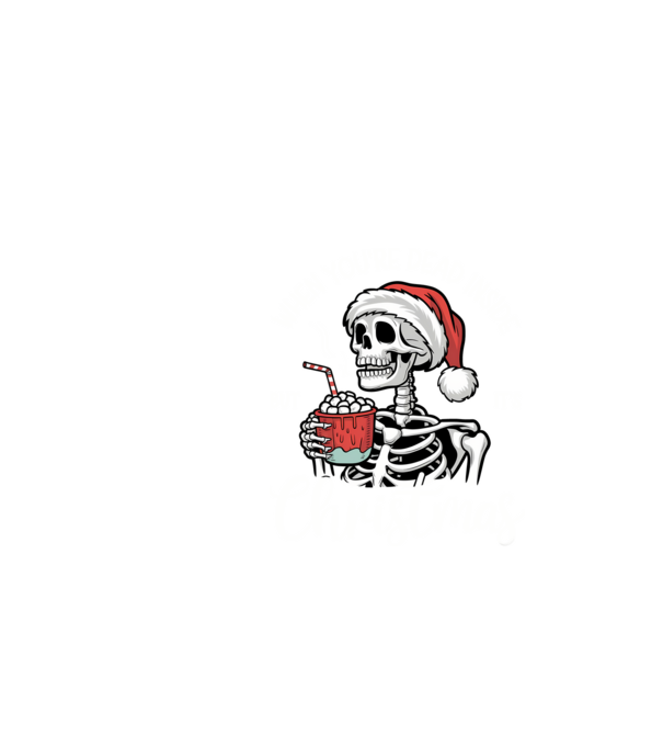 Dead inside, but it's christmas Negru model negru pe tricou