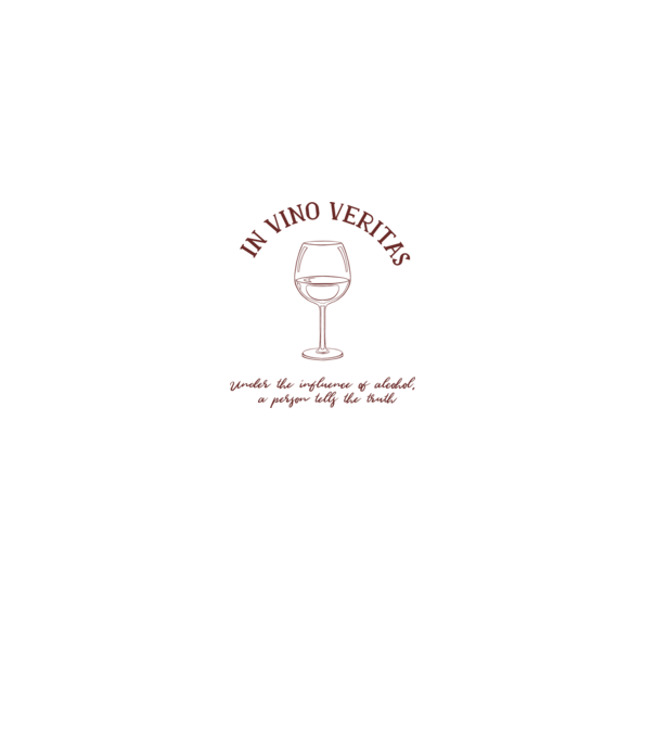 In Vino Veritas - Adevărul este în vin model gri pe tricou
