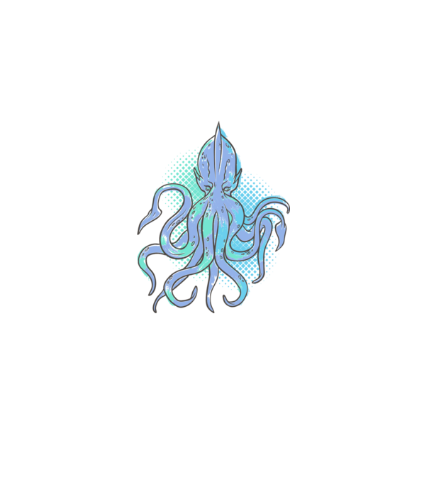Cthulhu Caracatiță model negru pe tricou