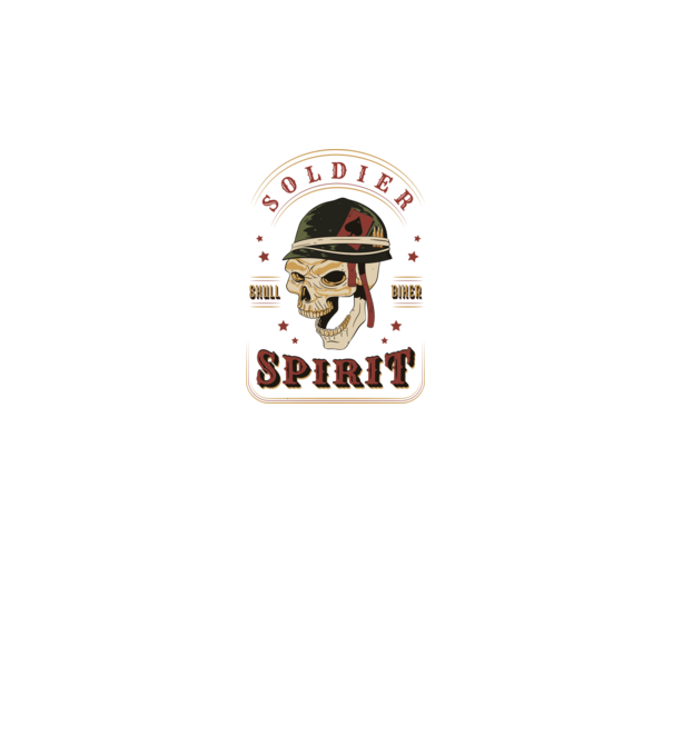Soldat Craniu model gri pe tricou