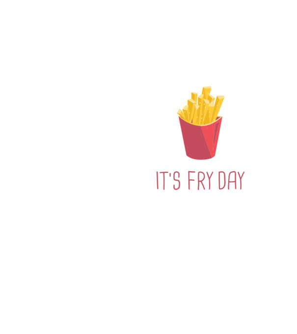 'It''s Fry Day' model galben neon pe tricou