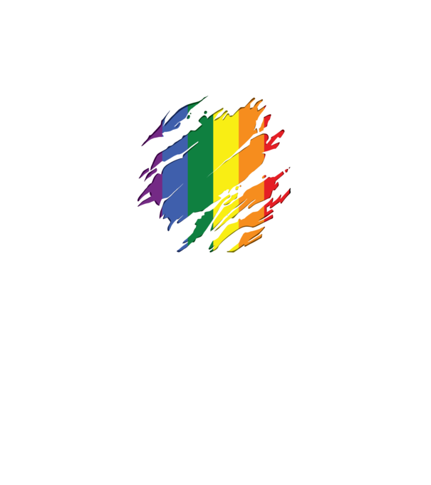 Steag LGBTQ model negru pe tricou