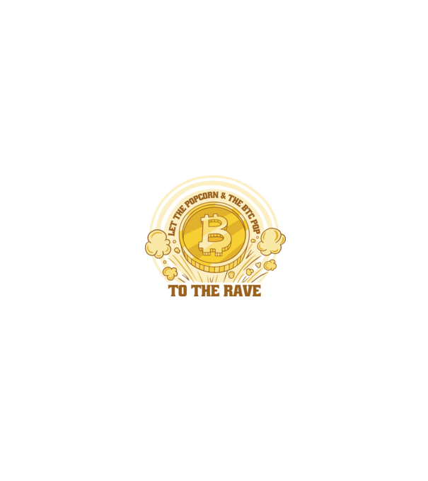 Bitcoin to the Rave model negru pe tricou