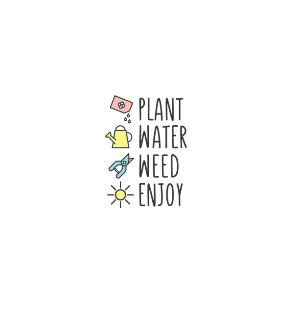 Plant Water Weed Enjoy model albastru deschis pe tricou