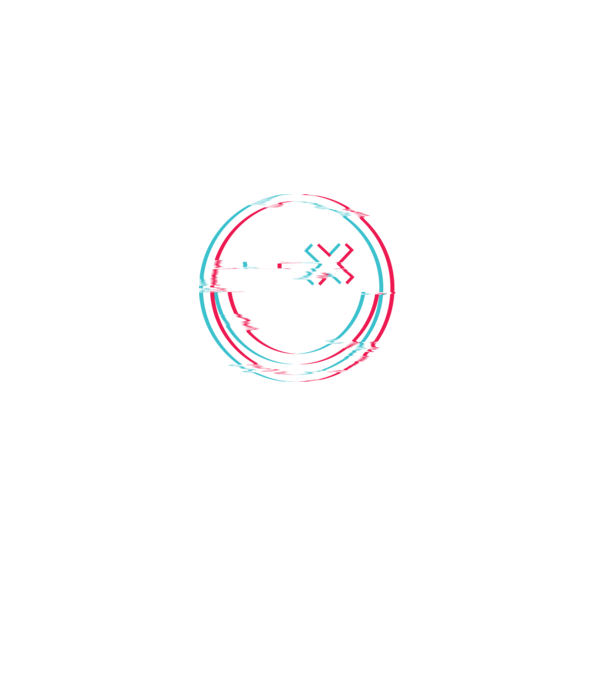 Smile glitch neon tiktok style model negru pe tricou
